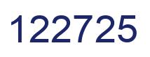 Número 122725 imagen azul