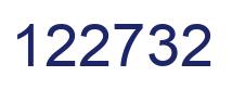 Number 122732 blue image