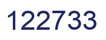 Number 122733 blue image