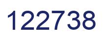 Number 122738 blue image