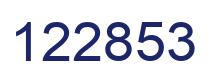 Number 122853 blue image