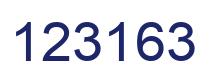 Number 123163 blue image