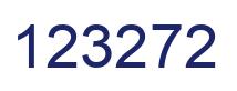 Number 123272 blue image