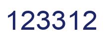 Number 123312 blue image