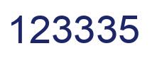 Número 123335 imagen azul