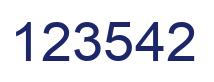 Número 123542 imagen azul
