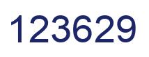Number 123629 blue image