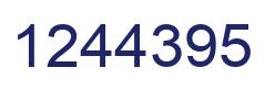 Number 1244395 blue image