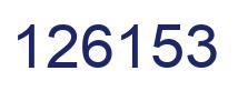 Number 126153 blue image