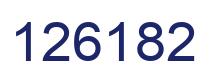 Number 126182 blue image