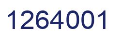 Número 1264001 imagen azul