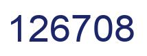 Number 126708 blue image