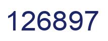 Number 126897 blue image