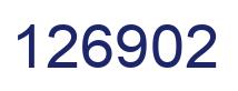 Number 126902 blue image