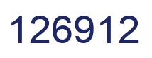Number 126912 blue image