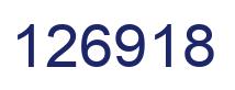 Number 126918 blue image