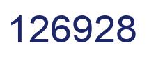 Number 126928 blue image