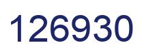Number 126930 blue image