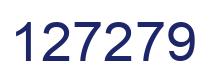 Number 127279 blue image