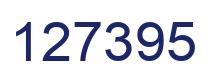 Number 127395 blue image