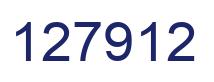 Número 127912 imagen azul