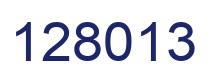 Number 128013 blue image