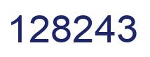 Number 128243 blue image