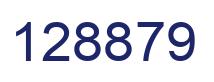Number 128879 blue image