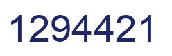 Number 1294421 blue image