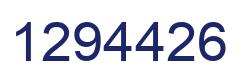 Number 1294426 blue image