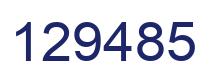 Número 129485 imagen azul