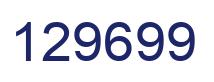 Number 129699 blue image