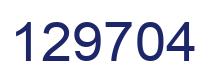 Number 129704 blue image