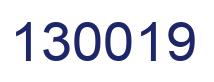 Number 130019 blue image