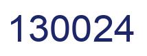 Número 130024 imagen azul