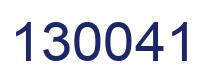 Número 130041 imagen azul