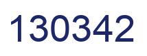Number 130342 blue image