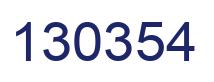 Number 130354 blue image