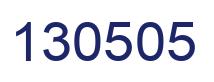 Number 130505 blue image