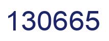 Number 130665 blue image