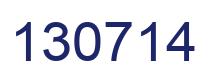 Número 130714 imagen azul