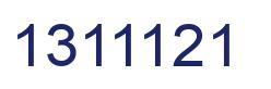 Number 1311121 blue image