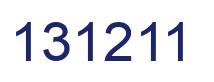 Number 131211 blue image