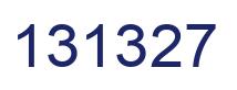 Number 131327 blue image