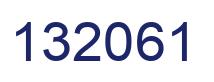 Number 132061 blue image