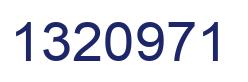 Number 1320971 blue image