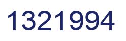 Number 1321994 blue image