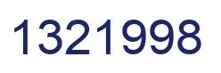 Número 1321998 imagen azul