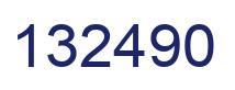 Number 132490 blue image