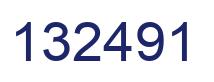 Number 132491 blue image